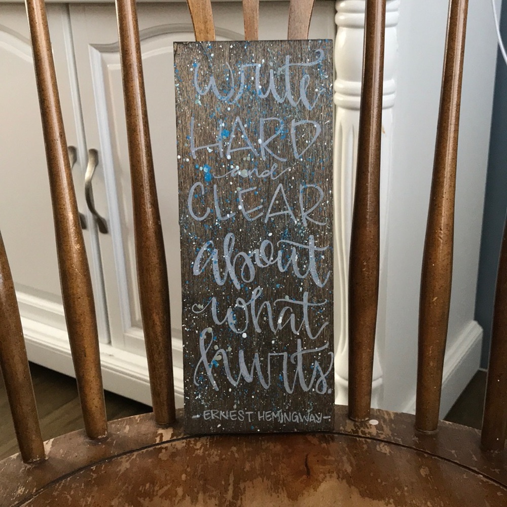 Write Hard And Clear - Sign